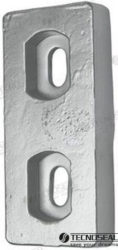 ANODO PLACA ZINC 150X69X25MM 1,46KG