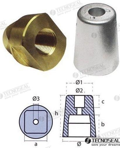 ANODO CONICO CUADRADO