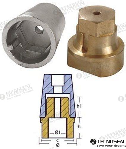 ANODO RADIDE COMPLETO ZINC EJE 100