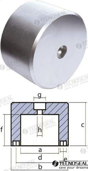 ANODO RIVA DOLCE VITA ZINC 12,95KG.