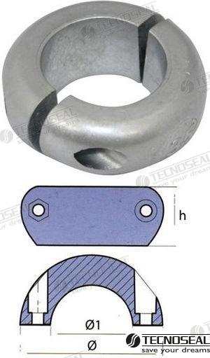 COLLAR PLANO ZINC 22MM.