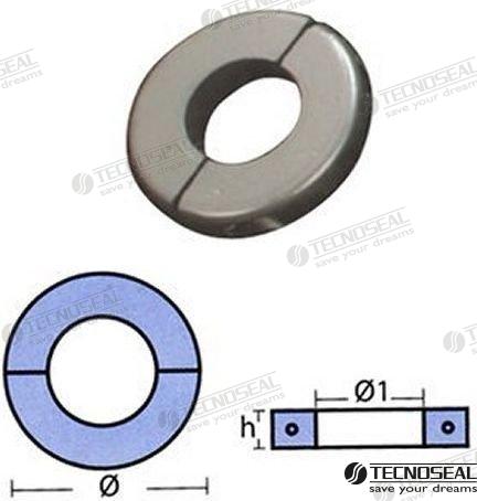 COLLAR PLANO ZINC 45MM.
