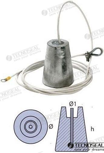 ANODO ZINC PARA COLGAR DIAMETRO 80MM