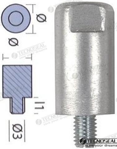 ANODO YANMAR ZINC Ø 23MM