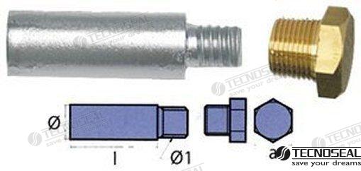 ANODO MOTOR YANMAR COMPLETO L 32MM