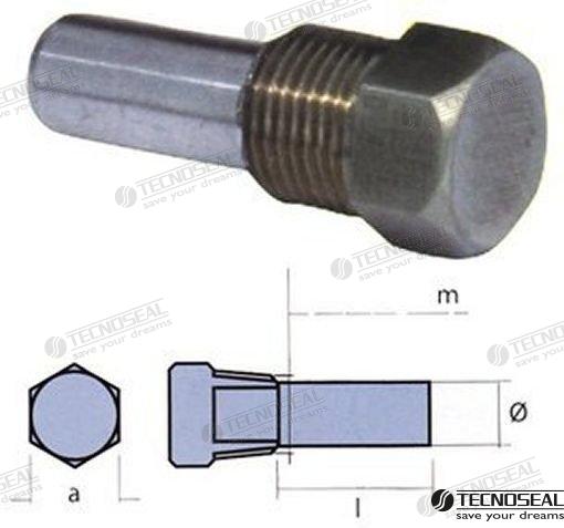 ANODO BARRA ZF ZINC Ø10MM